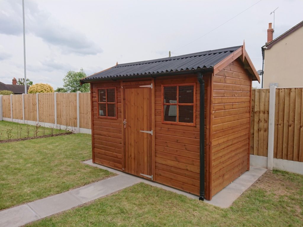 Garden shed and installation
 
